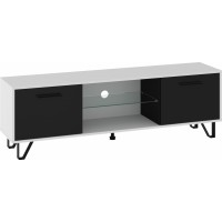 Tv galdiņš BOSS-13 160, Balts/Melns